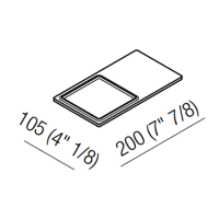 Полка для ванной подвесная Agape Dot line ADTL0466Z 20x10,5x см схема 2
