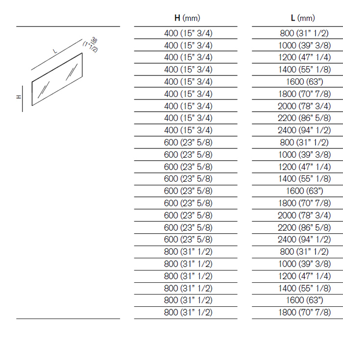 Прямоугольное зеркало Agape Nudo LED ASPE1406 140x60 см с подсветкой ФОТО