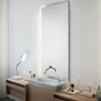 Прямоугольное зеркало Agape Nudo LED ASPE1408 140x80 см с подсветкой схема 1