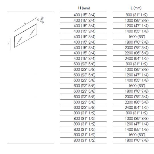 Прямоугольное зеркало Agape Nudo LED ASPE1408 140x80 см с подсветкой схема 2