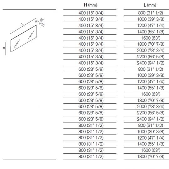 Прямоугольное зеркало Agape Nudo ASPE1880O 180x80 см схема 2
