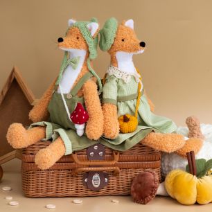 Набор для Лесята в зеленом и грибочек