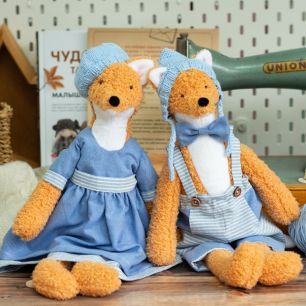 Набор для Лесята в синем и грибочек