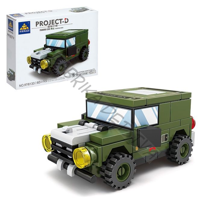 Конструктор блочный Гонка «Мощные моторы. Дозор», 63 детали