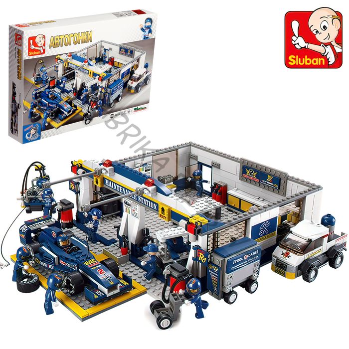 Конструктор «Сервисная станция», 741 деталь