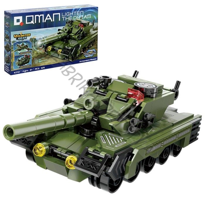 Конструктор Безграничные Идеи «Военная техника», 3 в 1, 329 деталей