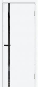 Межкомнатная Дверь ПЭТ Bravo Браво-0.40 П White Silk / Mirox Grey 900х2000мм (полотно 1шт, коробка, наличник 5шт) / Браво.