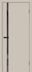 Межкомнатная Дверь ПЭТ Bravo Браво-0.40 П Cream Silk / Mirox Grey 900х2000мм (полотно 1шт, коробка, наличник 5шт) / Браво.