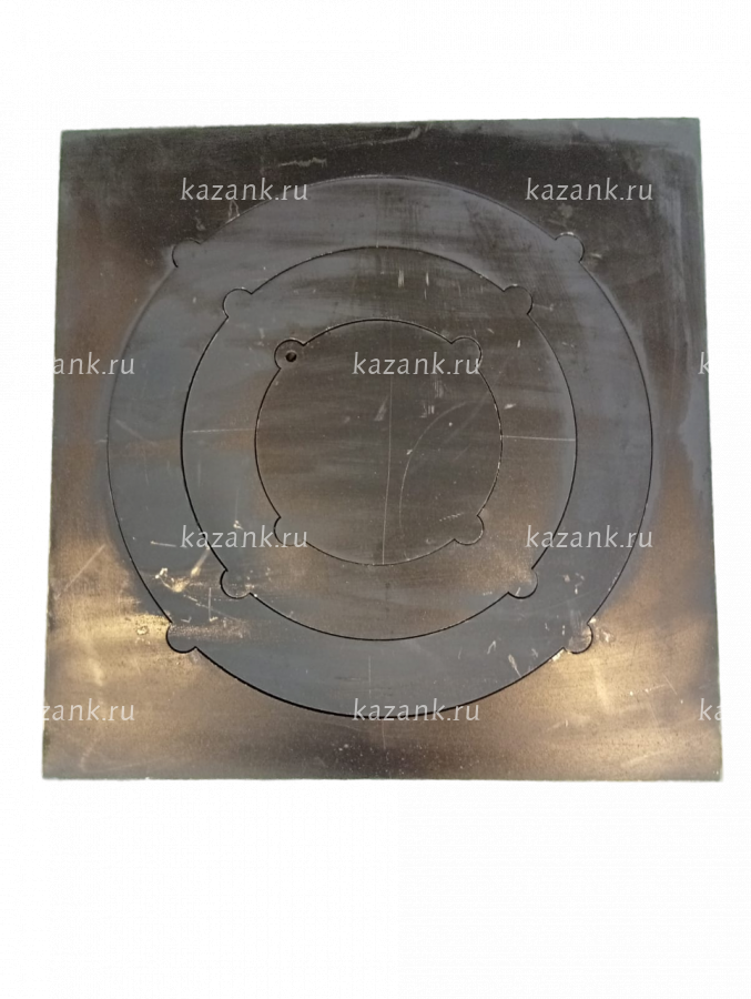 Плита 40*40см с наборными кругами, металл, 5мм