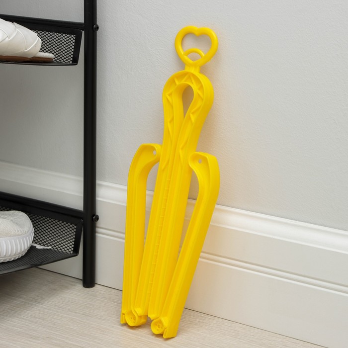 Держатель для голенищ обуви складной, 33(50,5)?7,5 см, цвет МИКС