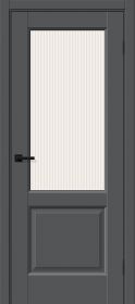 Межкомнатная Дверь ПЭТ Bravo Неоклассик-33 Stormy Silk / Magic Moru 900х2000мм (полотно 1шт), корбка, наличник 5шт / Браво