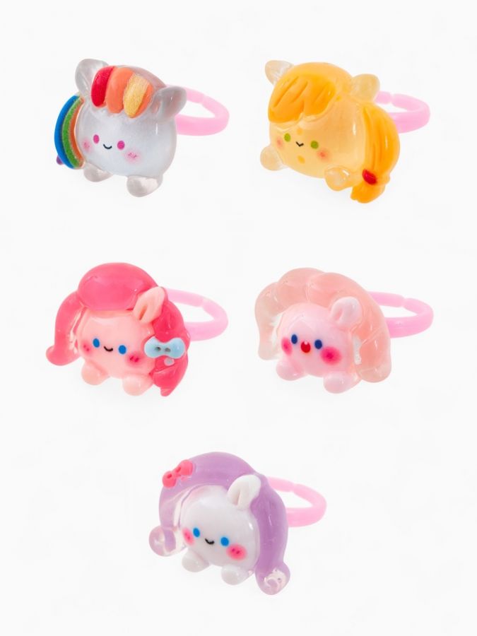 Кольцо «Выбражулька» зайчик, форма МИКС, цветное, безразмерное