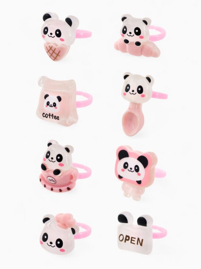 Кольцо «Выбражулька» панда, форма МИКС, цветное, безразмерное