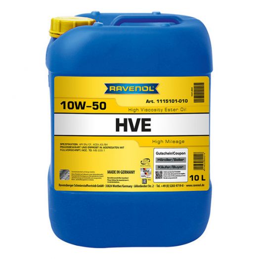 Ravenol HVE 10W-50, 10л