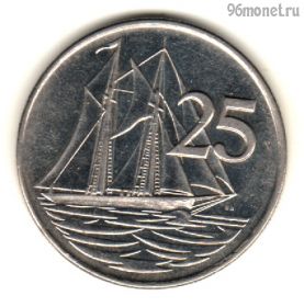Каймановы острова 25 центов 1992