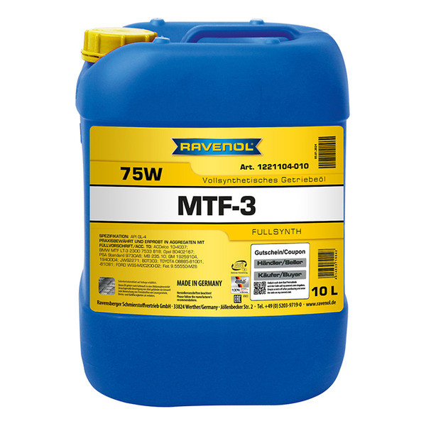 Ravenol MTF-3 75W, 10л