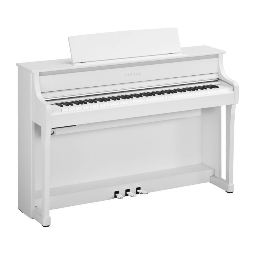 Клавинова Yamaha CLP-875WH, с банкеткой