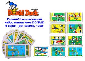 Редкий! Эксклюзивный набор магнитиков DONALD 6 серия (вся серия), 40шт Oz
