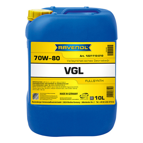 Ravenol VGL 70W-80, 10л