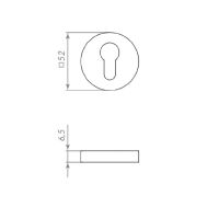 Накладка под цилиндр Punto ET.R.EST.R52 схема
