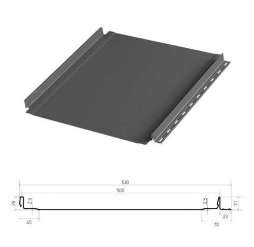 Фальцевая панель Aquaclick Эталон, PE