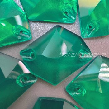 Глянцевые Прозрачные Пластиковые Стразы Emerald Космик 26*36 мм