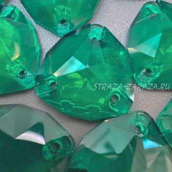 Глянцевые Прозрачные Пластиковые Стразы Emerald Триллиант 16 мм