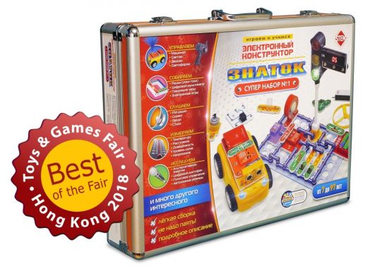 Электронный конструктор ЗНАТОК "Супер набор №1" (упаковка чемодан)