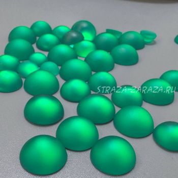 Матовые Прозрачные Пластиковые Полубусины Emerald 14 мм