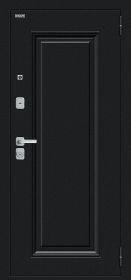 Входная Дверь Bravo Флэш МФ/BChrome Букле черное/Cappuccino Melinga 860x2050, 960x2050мм / Браво