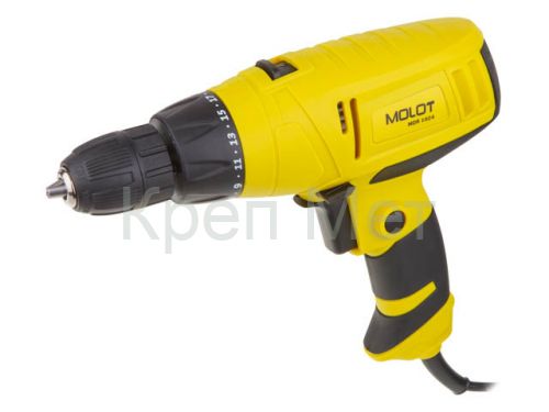 Дрель-шуруповерт MOLOT MDR 1024 в кор. 350 Вт, 20 Нм, 2 скор.