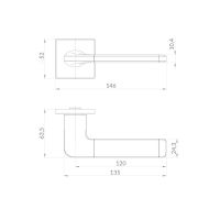 Дверная ручка Punto Avalon SK схема