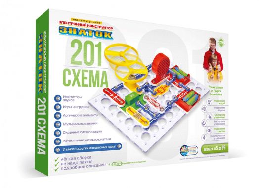 Электронный конструктор ЗНАТОК "201 схема"