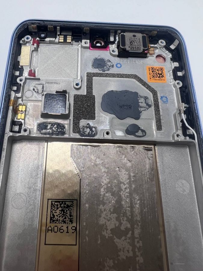 XIAOMI 13T PRO ДИСПЛЕЙ оригинал в рамке c разбора голубой мелкие потертости