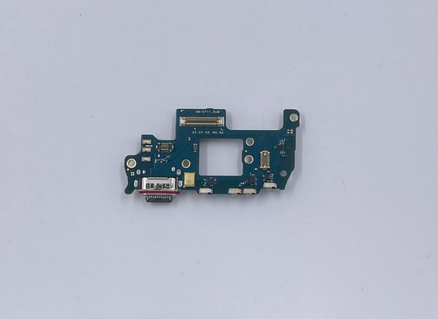 Samsung Galaxy S23 FE (S711B) нижняя плата с разъёмом зарядки оригинал с разбора