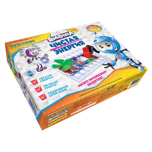 Электронный конструктор ЗНАТОК Роботята "Чистая энергия"