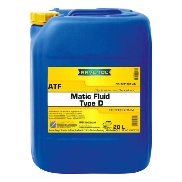 Ravenol ATF Matic Fluid Type D, 20л