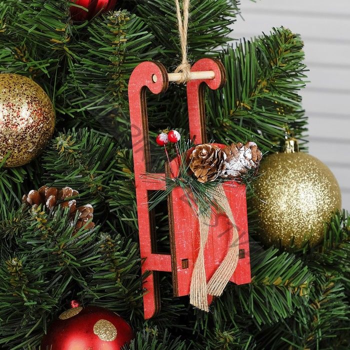 Елочная игрушка «Сани»