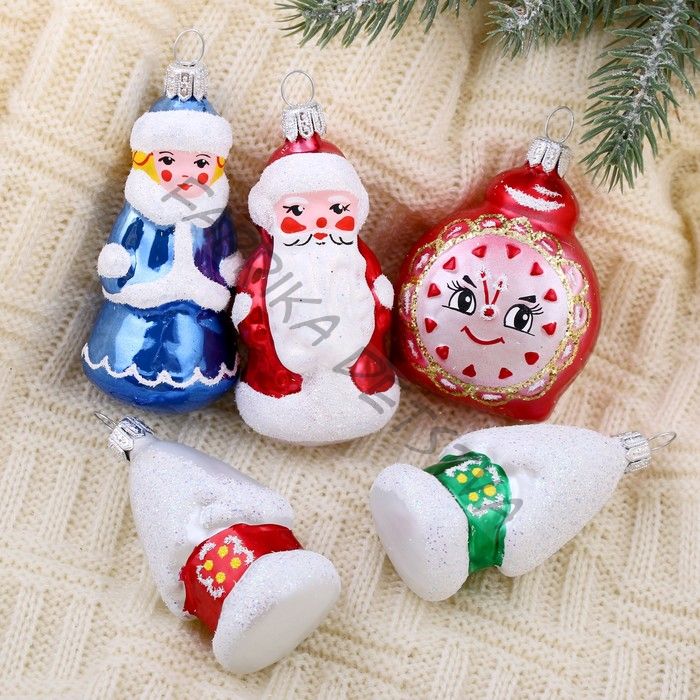 Ёлочные игрушки «Сказочный», набор 5 шт., МИКС
