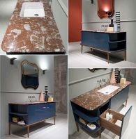 Модульный комплект напольный Antonio Lupi ILBagno с зеркалами и боковыми полочками схема 5