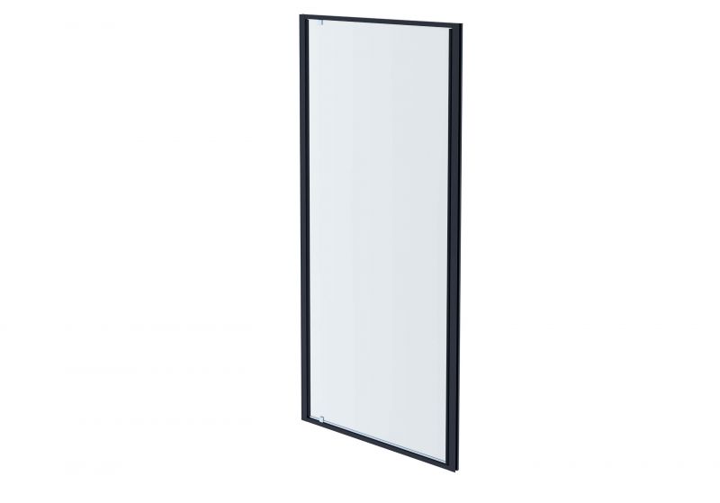 Душевая дверь Aquatek, распашная 1000 оружейная сталь, стекло прозрачное  AQ ARI PI 10020GM