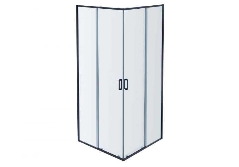 Душевой уголок Aquatek квадрат, 100x100 оружейная сталь, стекло прозрачное AQ ARI KV 10020GM