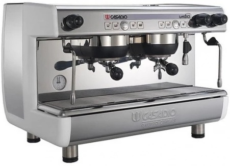 Кофемашина CASADIO UNDICI S/2 (полуавтомат., 2 группы, белая) рожковая
