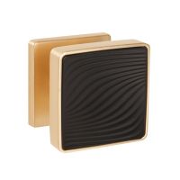 Дверная ручка-кноб Punto Gipnoz матовое золото/черный