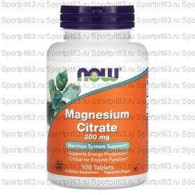 Magnesium Citrate, Магний Цитрат 200 мг - 100 таблеток