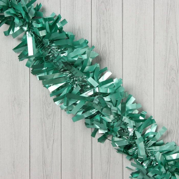 Мишура новогодняя «Зимнее волшебство. Праздничное свечение», d=9 см, 200 см, зелёный (10 штук)