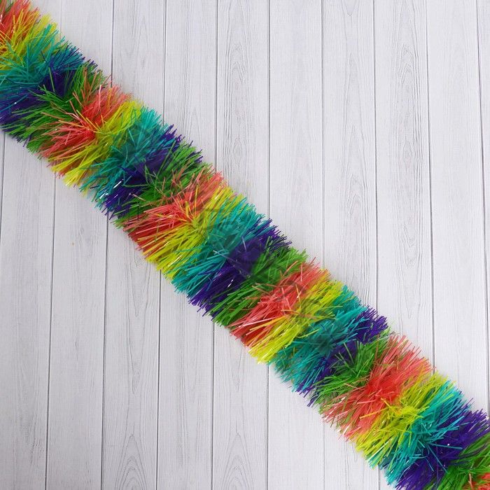 Мишура новогодняя «Зимнее волшебство. Радуга», d=8 см, 200 см (10 штук)