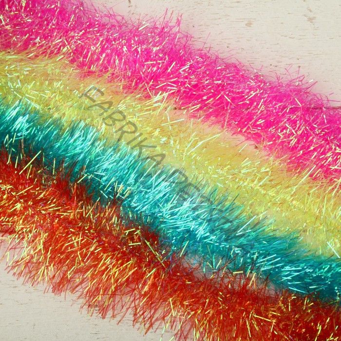 Мишура новогодняя «Зимнее волшебство. Неон», d=8 см, 200 см, МИКС (10 штук)