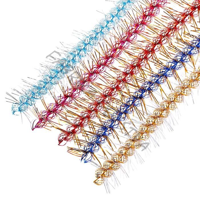 Мишура новогодняя «Метель» двойная, d=1.5 см, L-200 см, МИКС (10 штук)