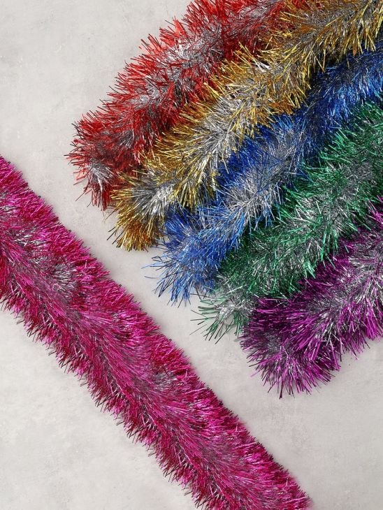 Мишура новогодняя «Зимнее волшебство. Блеск», d=10 см, 200 см, МИКС (10 штук)